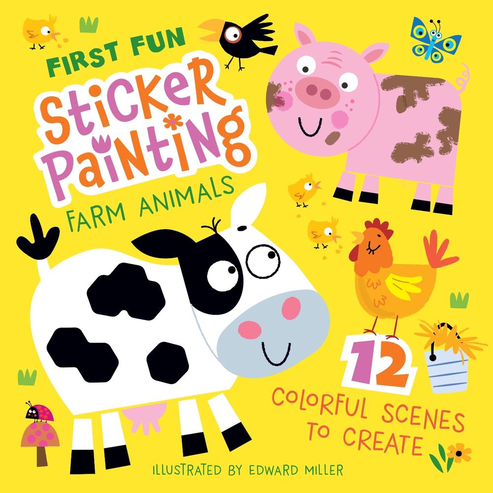 First Fun: Sticker Painting Farm Animals by Edward Miller - ISBN: 9781641244121