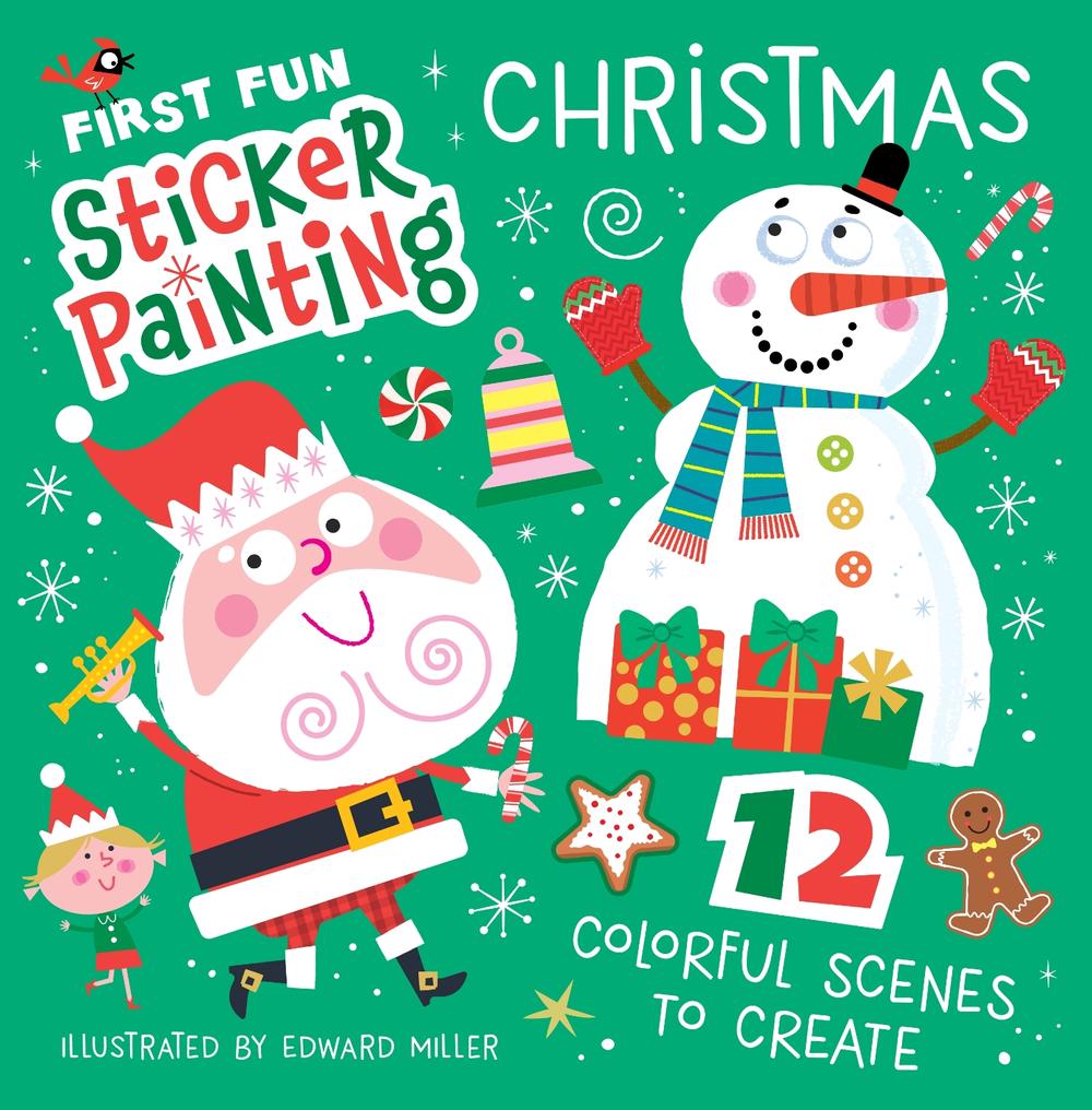 First Fun Sticker Painting: Christmas by Edward Miller - ISBN: 9781641245012