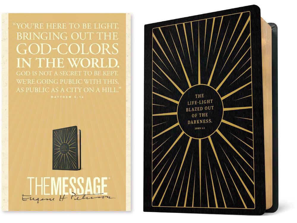 The Message Anniversary Edition (Leather-Look, Life-Light Black), 9781641587082