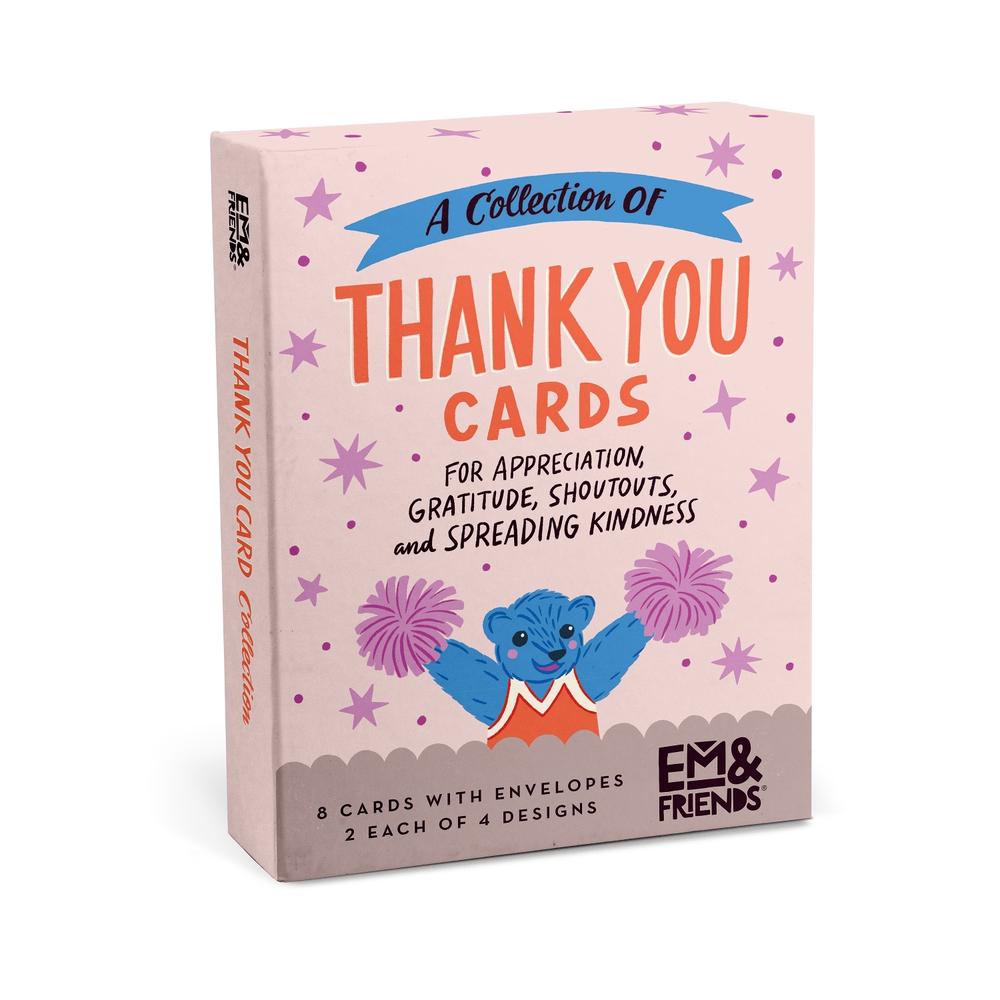 Em & Friends Boxed Thank You Cards, Box of 8 Assorted, 9781642463880