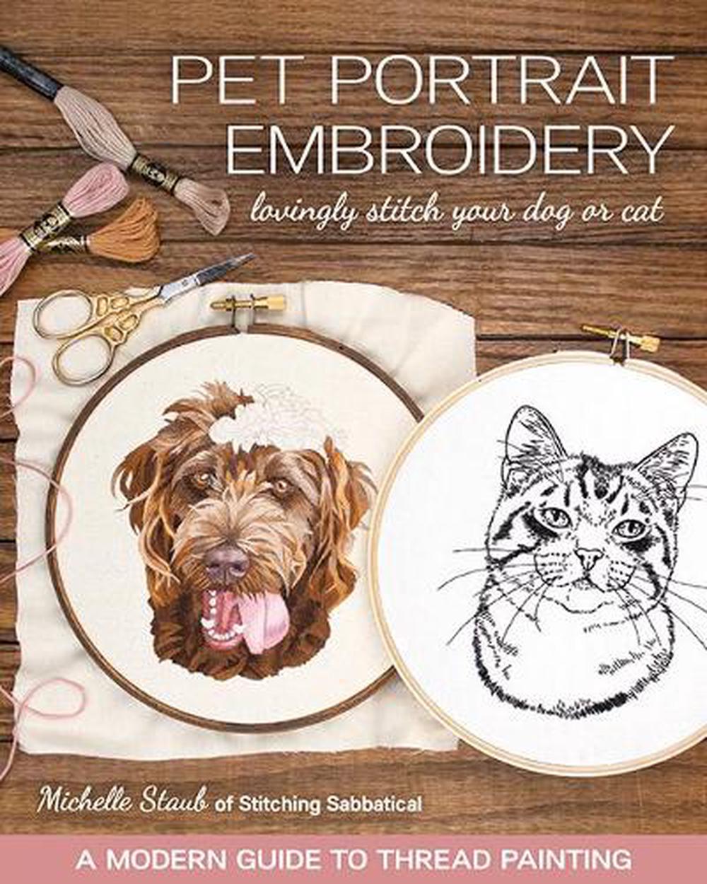 Pet Portrait Embroidery, 9781644030141