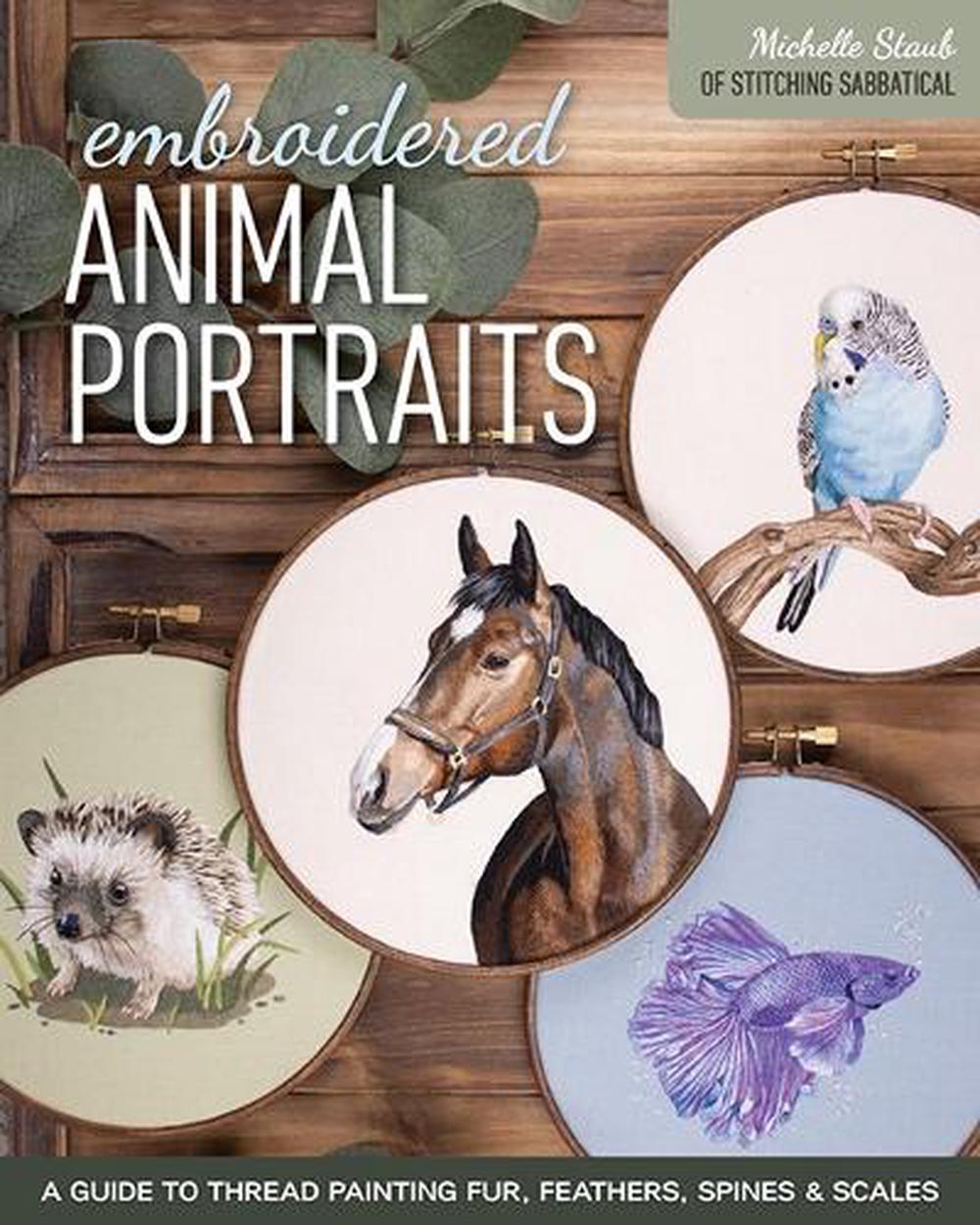 Embroidered Animal Portraits, 9781644034552