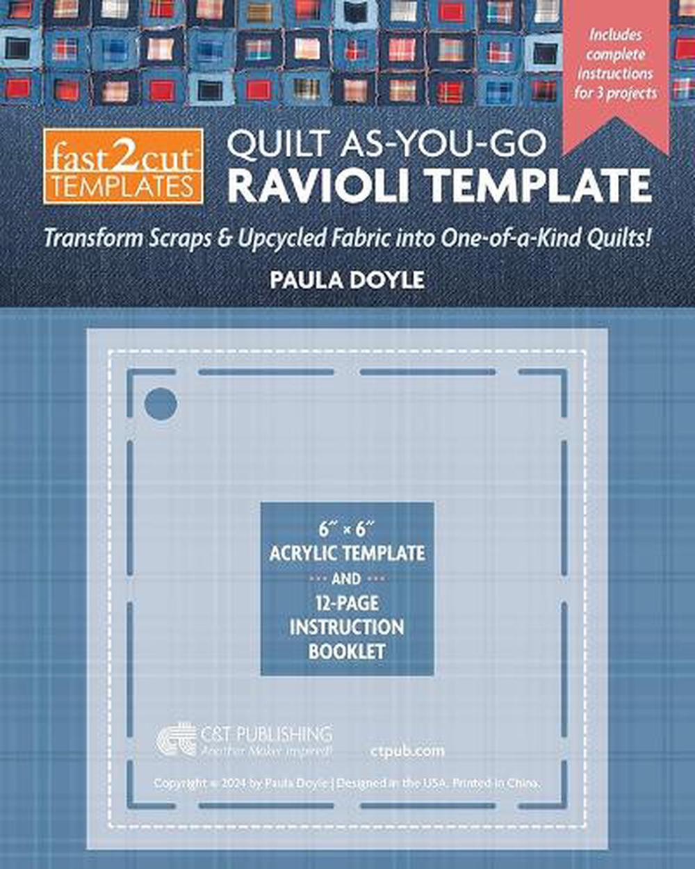 fast2cut Quilt As-You-Go Ravioli Template, 9781644036174