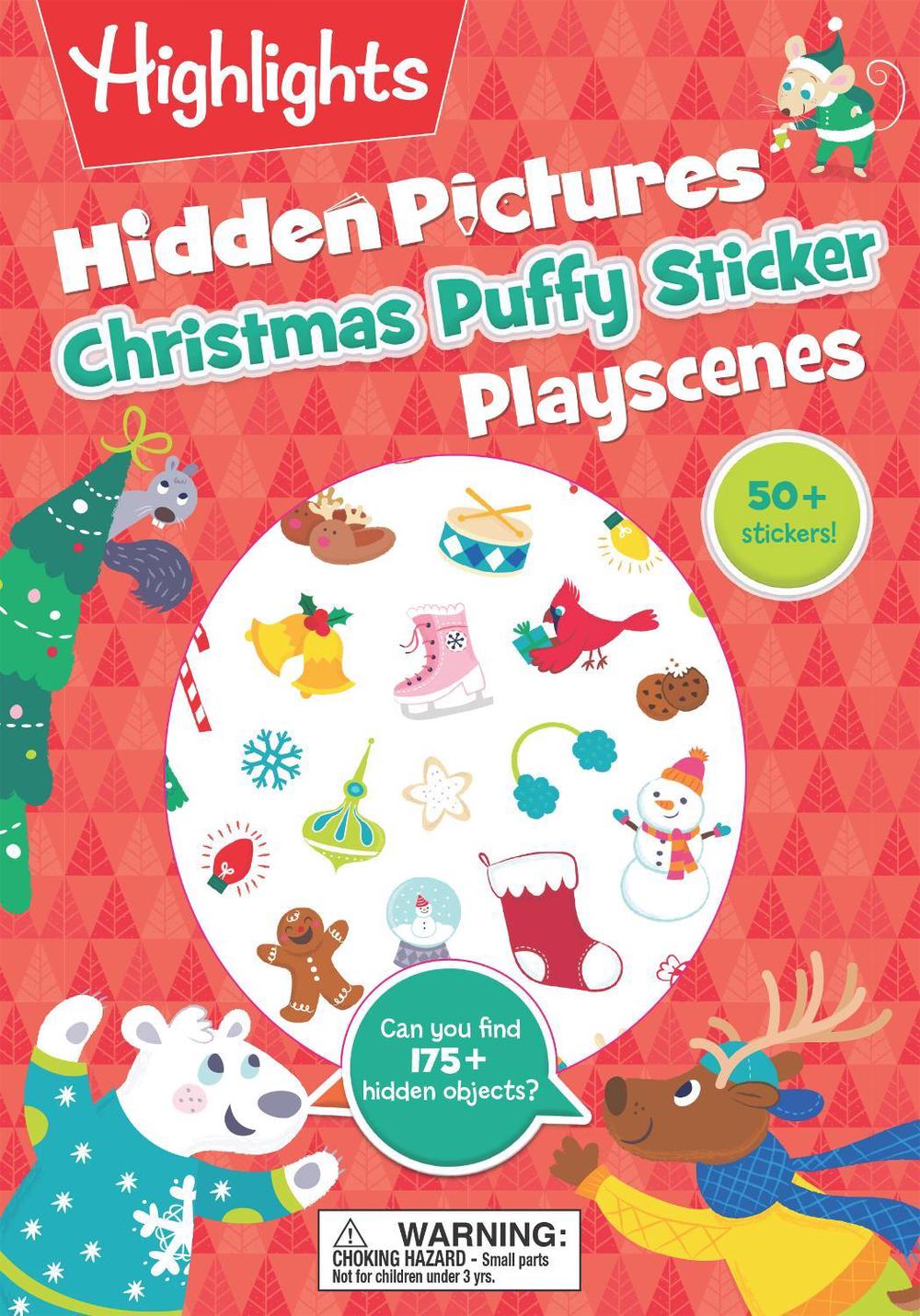 Christmas Hidden Pictures Puffy Sticker Playscenes by Highlights - ISBN: 9781644721179