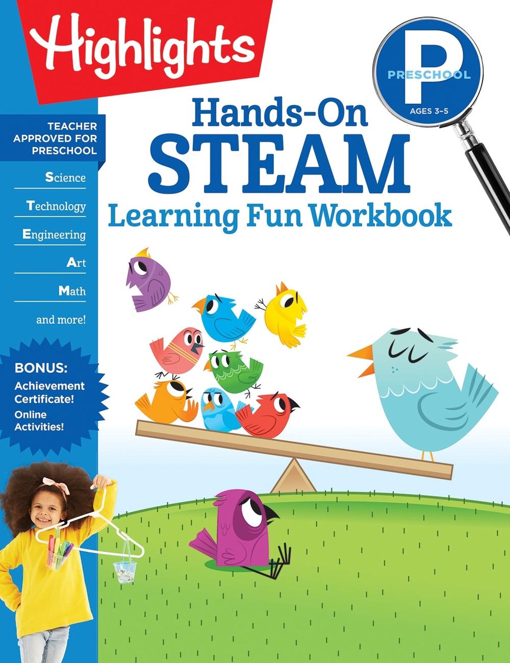 Preschool Hands-On STEAM Learning Fun Workbook, 9781644721865