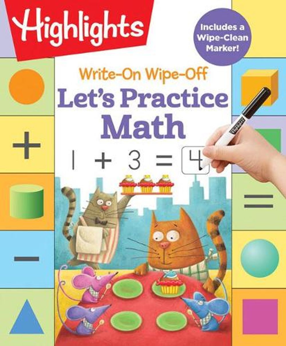 Write-On Wipe-Off: Let's Practice Math by Highlights Learning - ISBN: 9781644723036