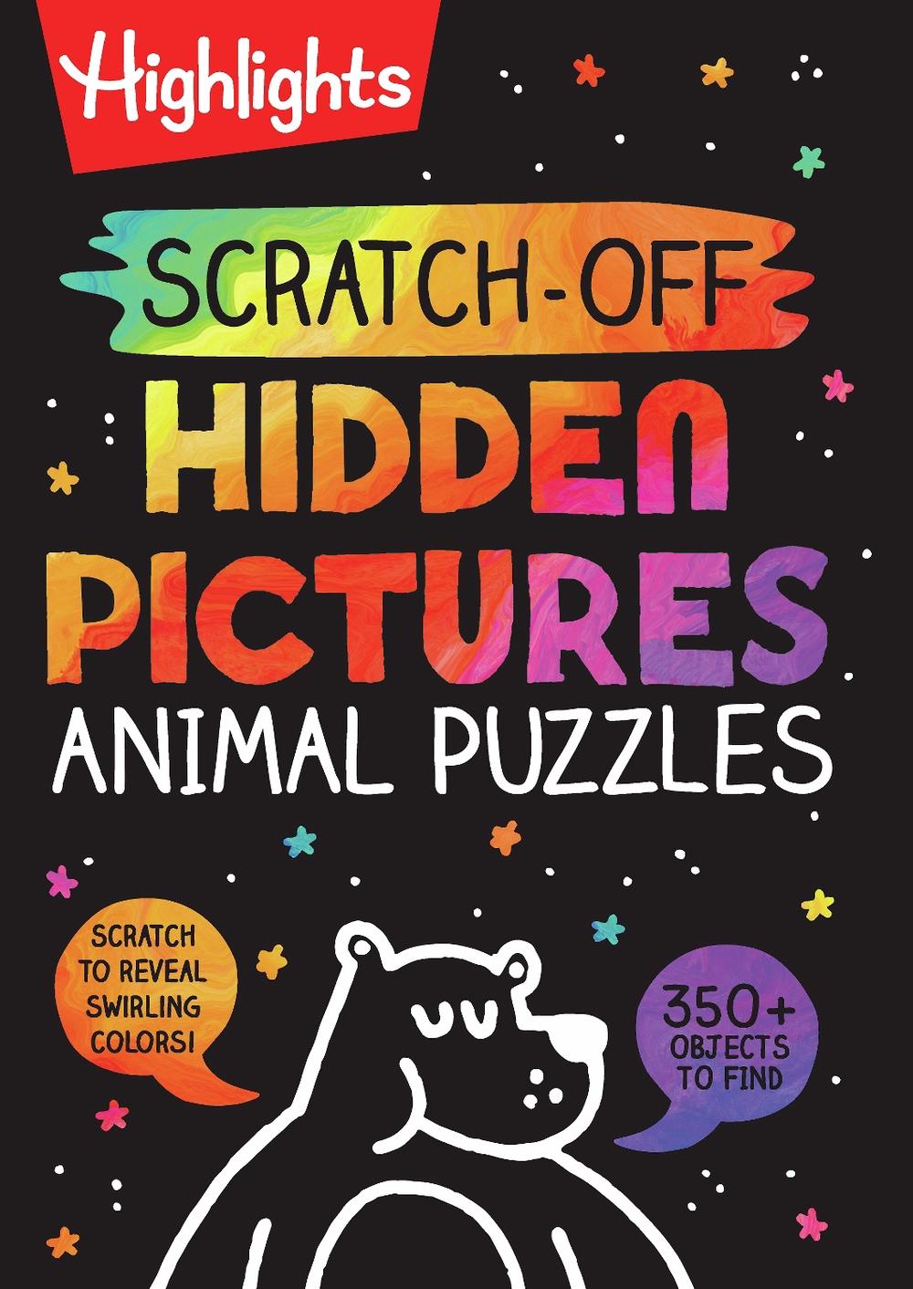 Scratch-Off Hidden Pictures Animal Puzzles, 9781644726754