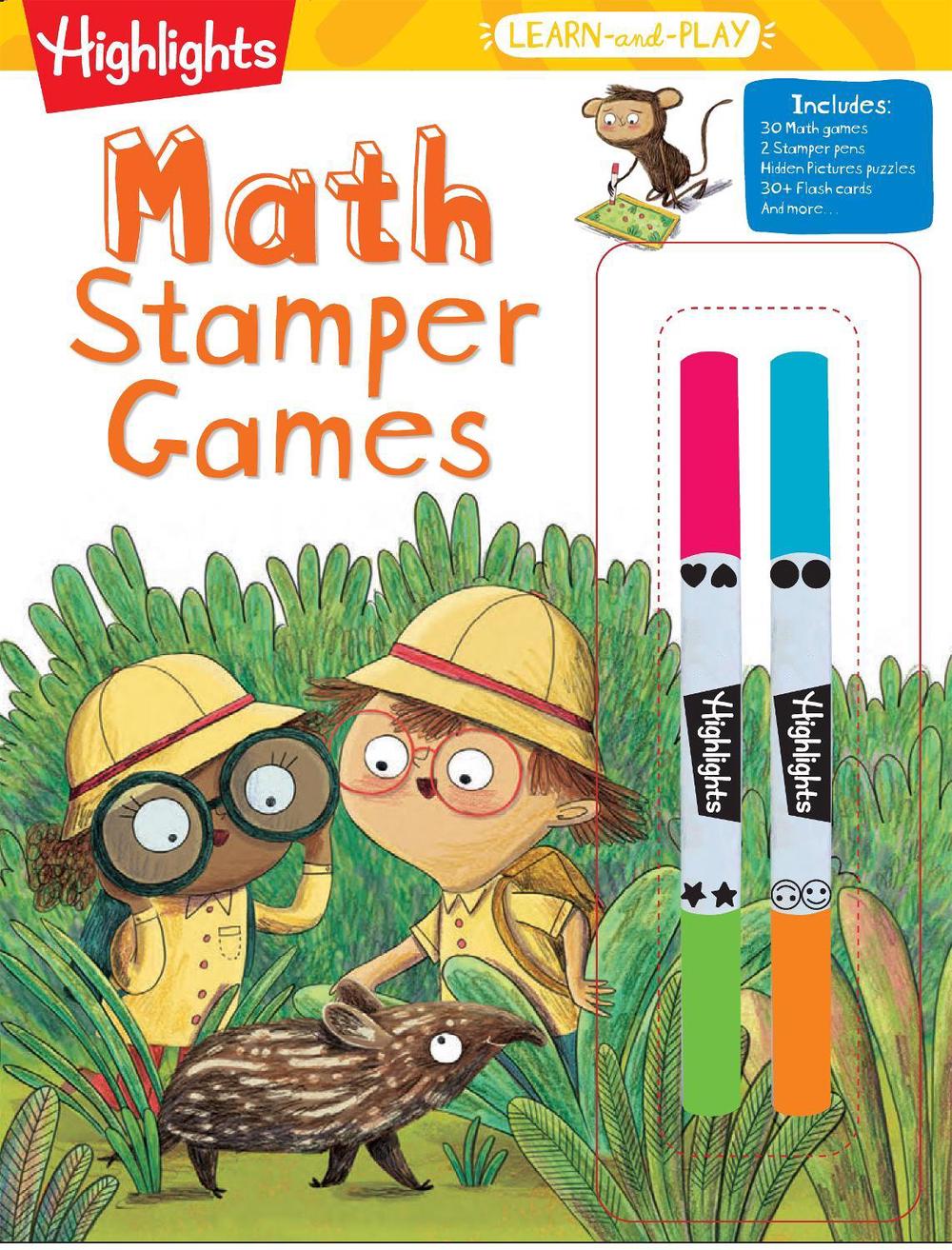 Highlights Learn-and-Play Math Stamper Games by Highlights Learning - ISBN: 9781644728345