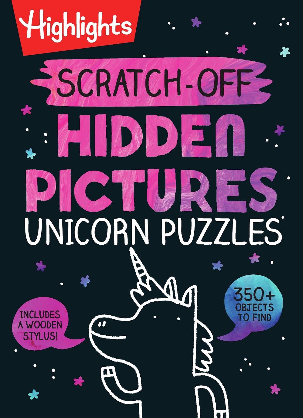 Scratch-Off Hidden Pictures Unicorn Puzzles by Highlights - ISBN: 9781644729168
