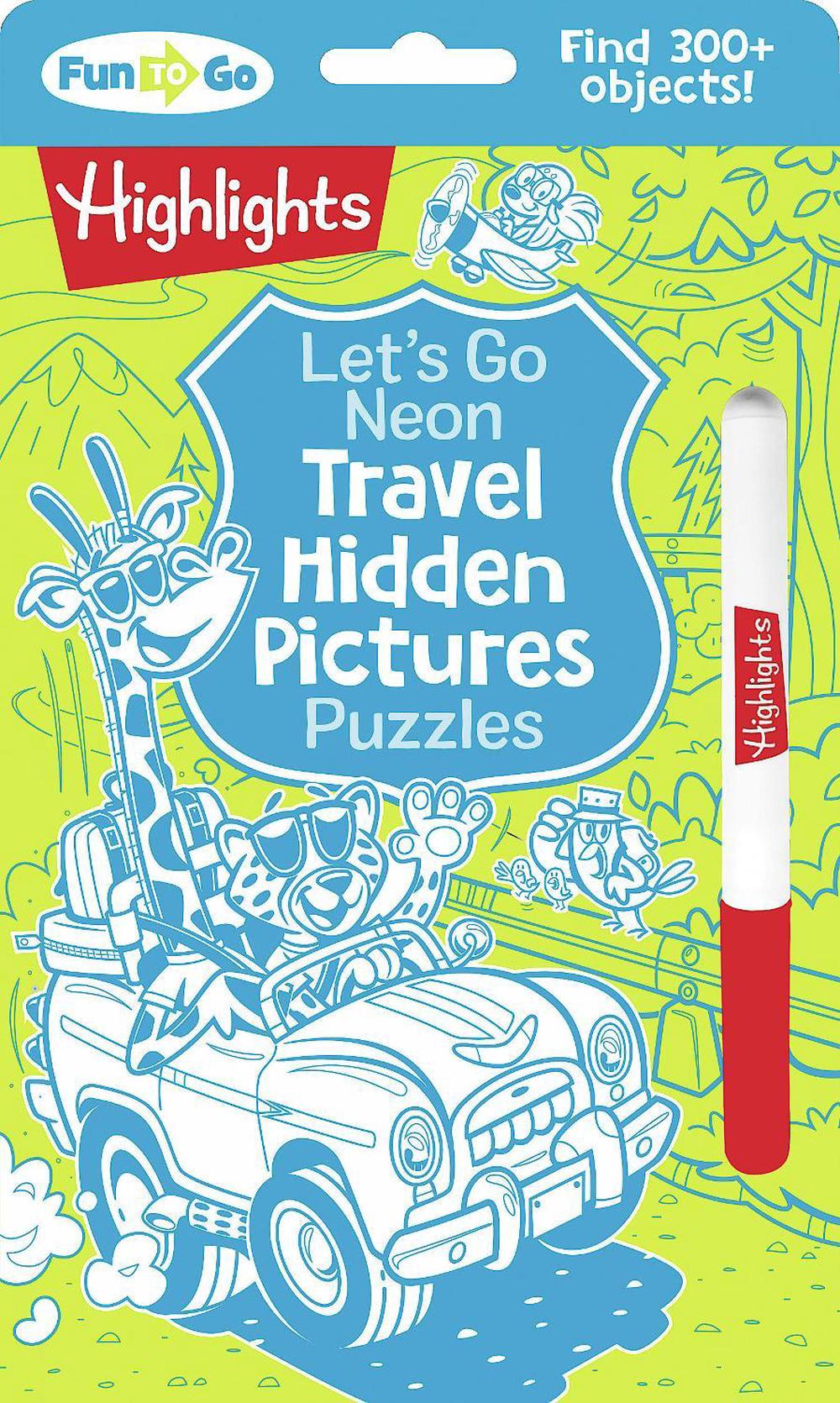 Let's Go Neon Travel Hidden Pictures Puzzles by Highlights - ISBN: 9781644729205
