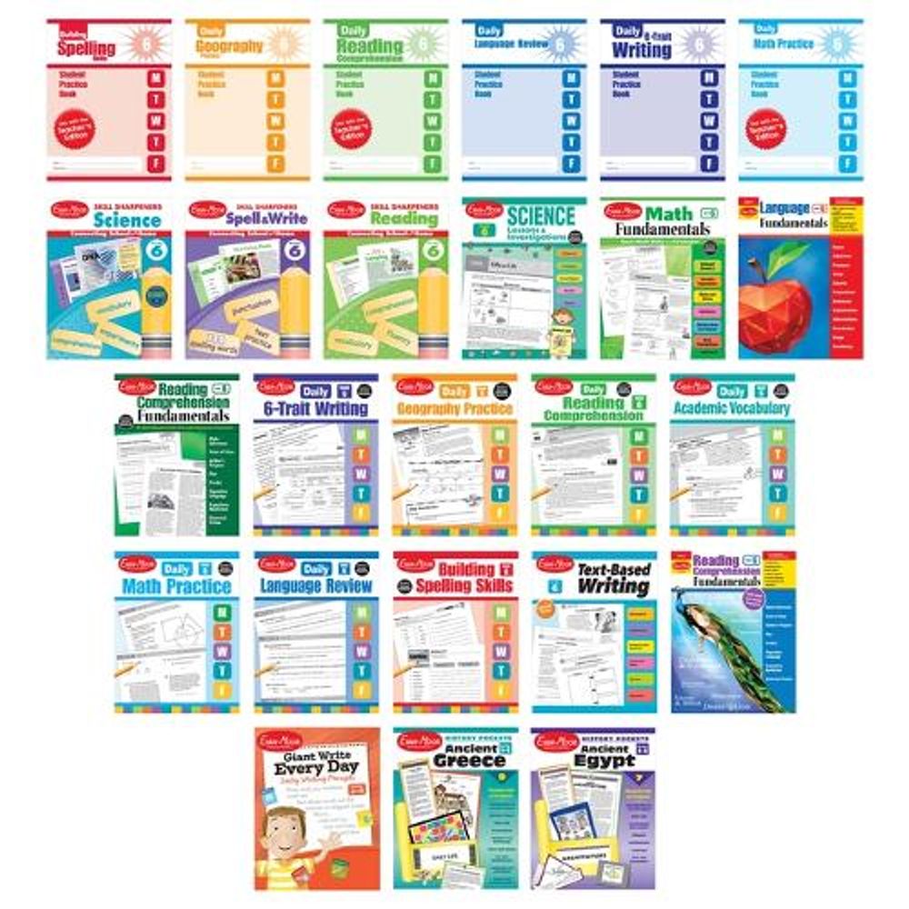 Homeschool Curriculum, Grade 6 by Evan-Moor Educational Publishers ...