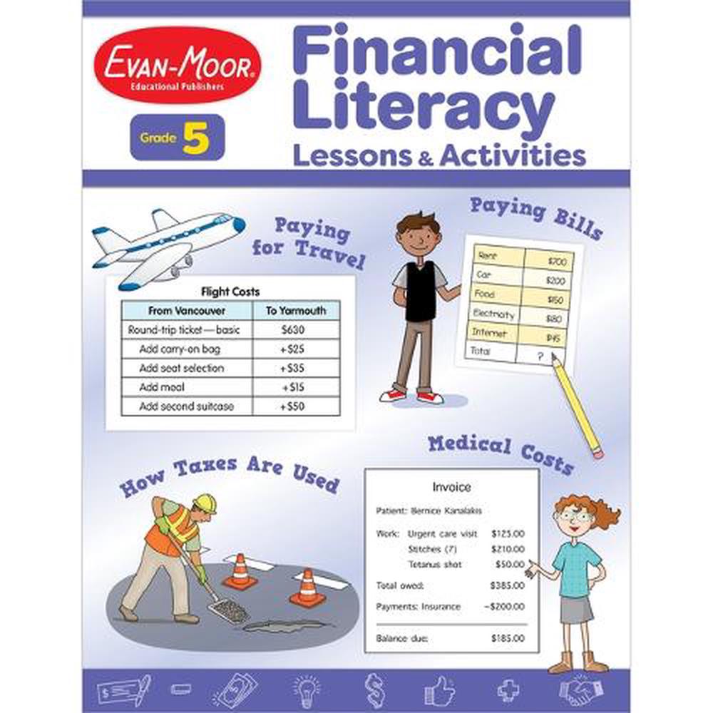 Financial Literacy Lessons and Activities, Grade 5, 9781645142690
