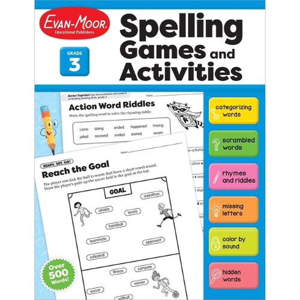 Spelling Games and Activities, Grade 3, 9781645143307