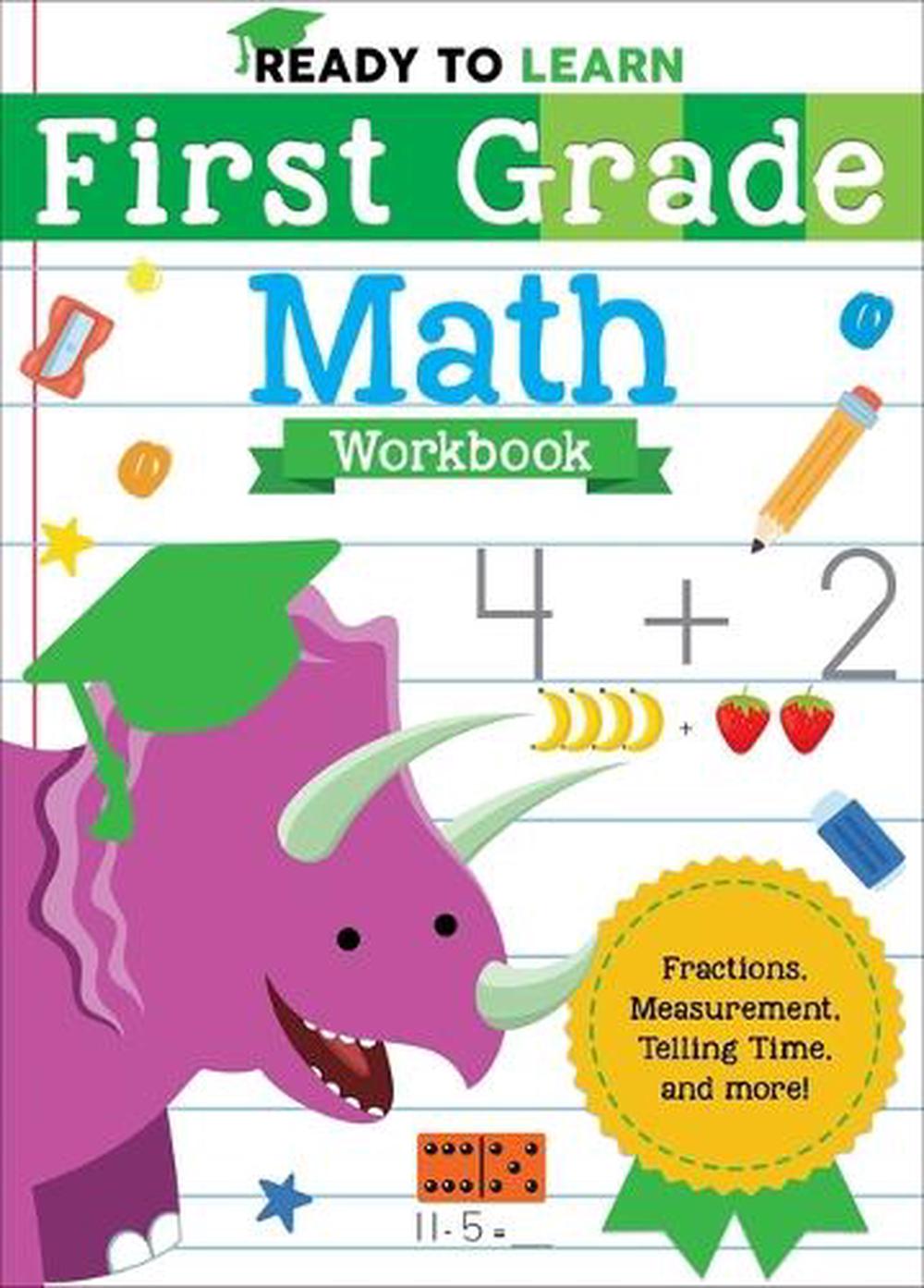 Ready to Learn: First Grade Math Workbook by Silver Dolphin Books ...