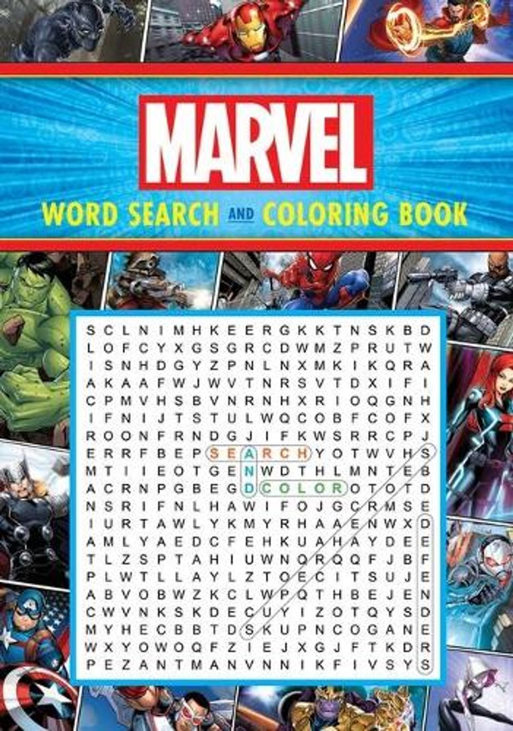 Marvel Word Search and Coloring Book | Buy online at The Nile