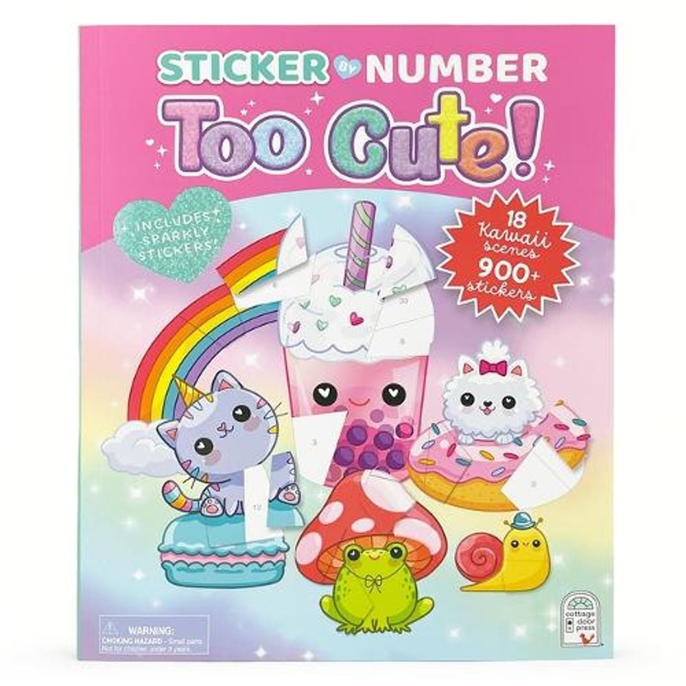 Sticker by Number Too Cute! by Cottage Door Press - ISBN: 9781646388981