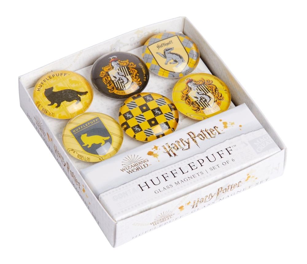 Harry Potter: Hufflepuff Glass Magnet Set by Insight Editions - ISBN: 9781647222734