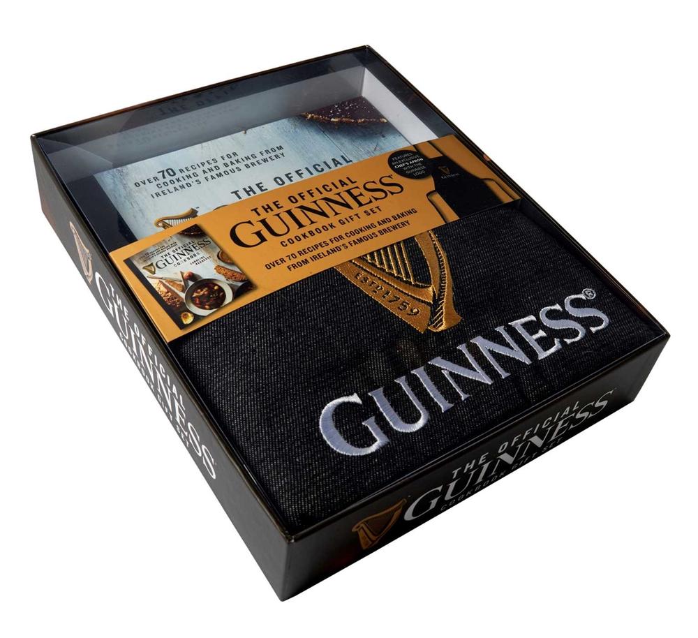 The Official Guinness Cookbook Gift Set: Complete Cookbook + Exclusive Logo Apron, 9781647226060