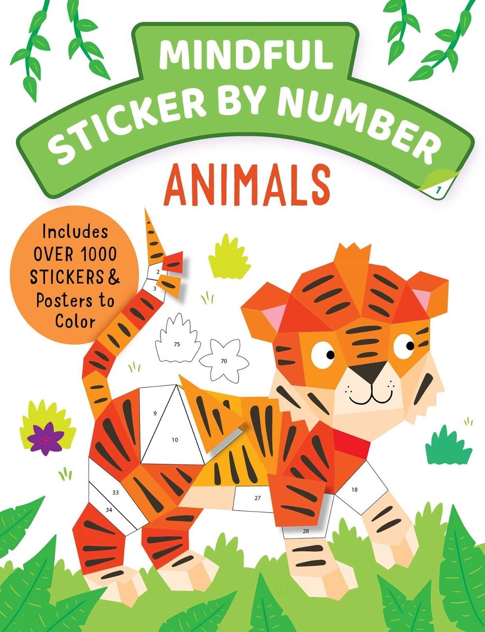 Mindful Sticker By Number: Animals by Insight Kids - ISBN: 9781647227272