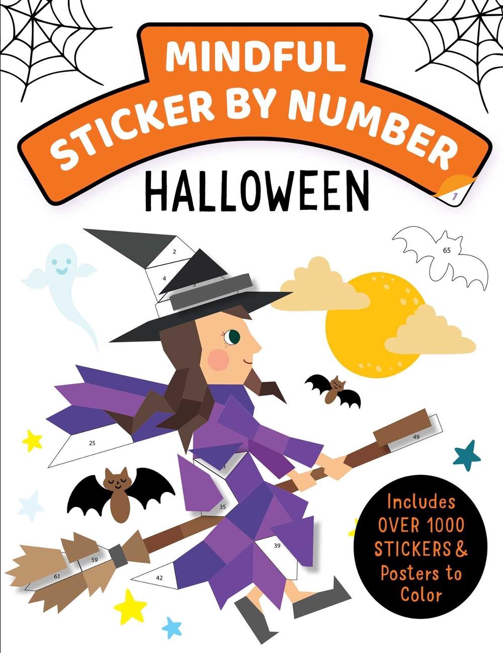 Mindful Sticker By Number: Halloween by Insight Kids - ISBN: 9781647227289