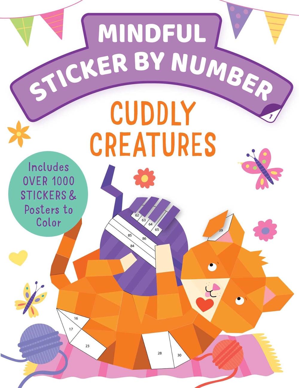 Mindful Sticker By Number: Cuddly Creatures by Insight Kids - ISBN: 9781647228118