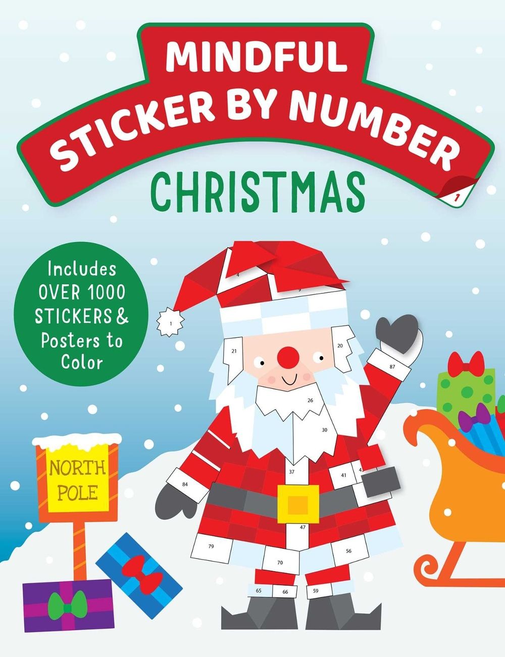 Mindful Sticker By Number: Christmas by Insight Kids - ISBN: 9781647228125