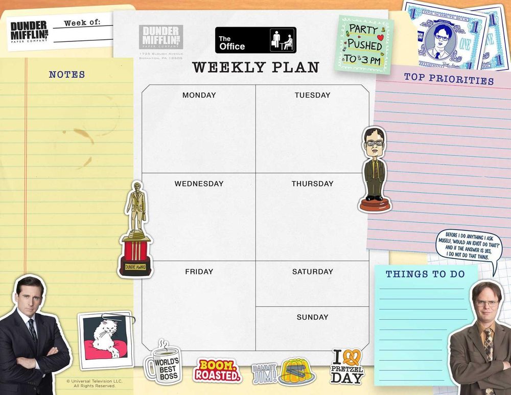 Insights The Office: Weekly Planner Notepad by Insights - ISBN: 9781647229115