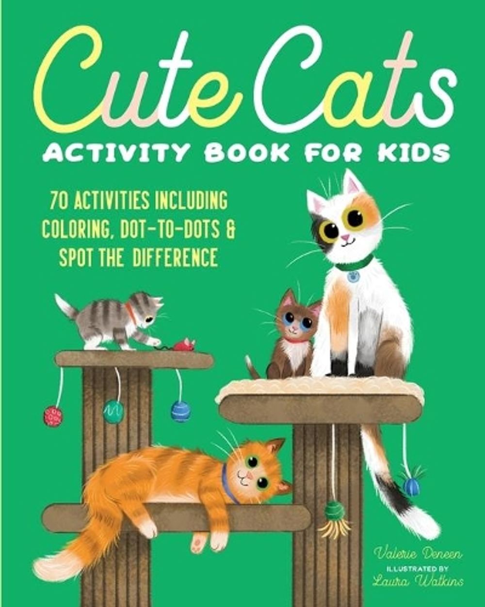 Cute Cats Activity Book for Kids by Valerie Deneen - ISBN: 9781647396114