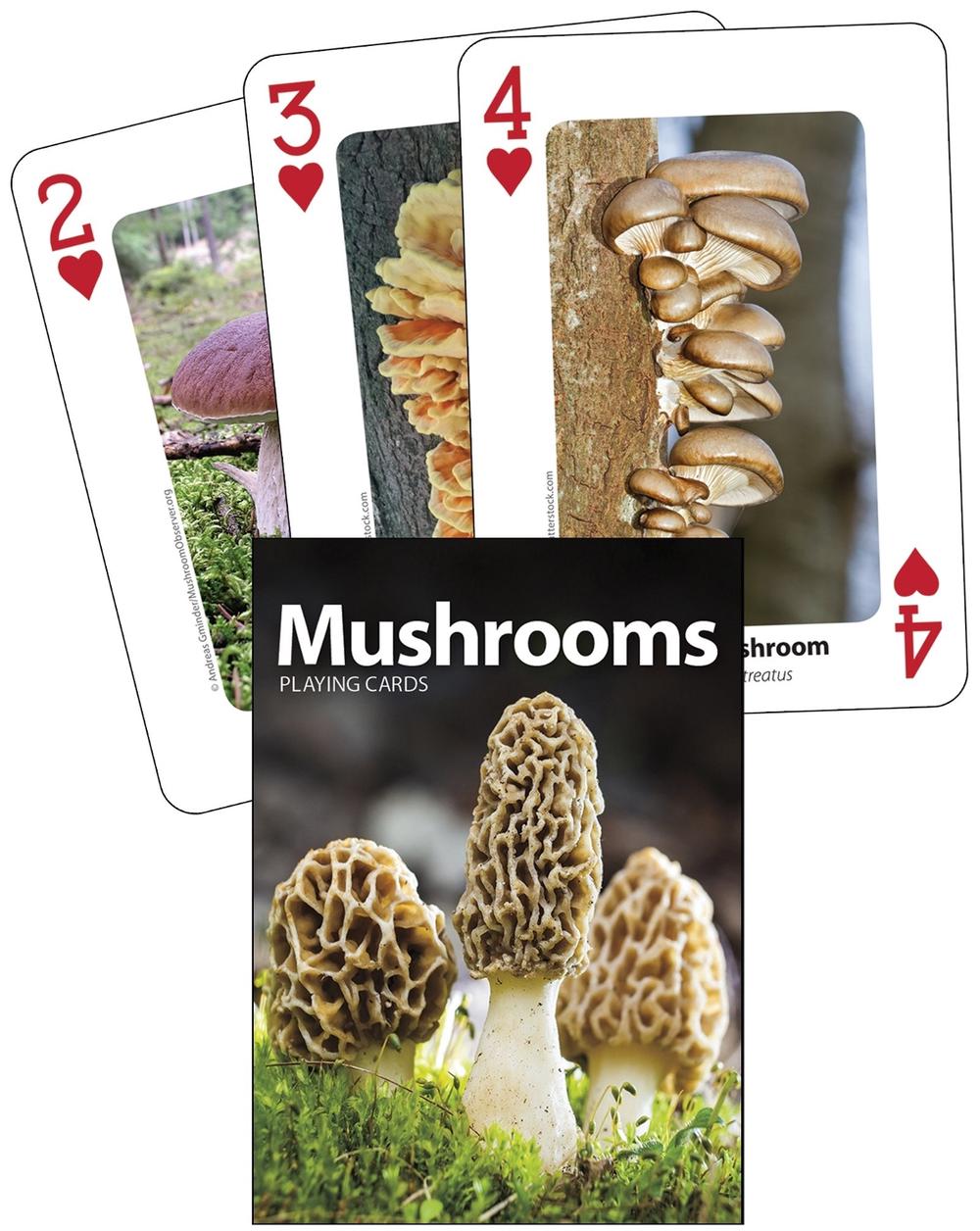 Mushrooms Playing Cards, 9781647550493