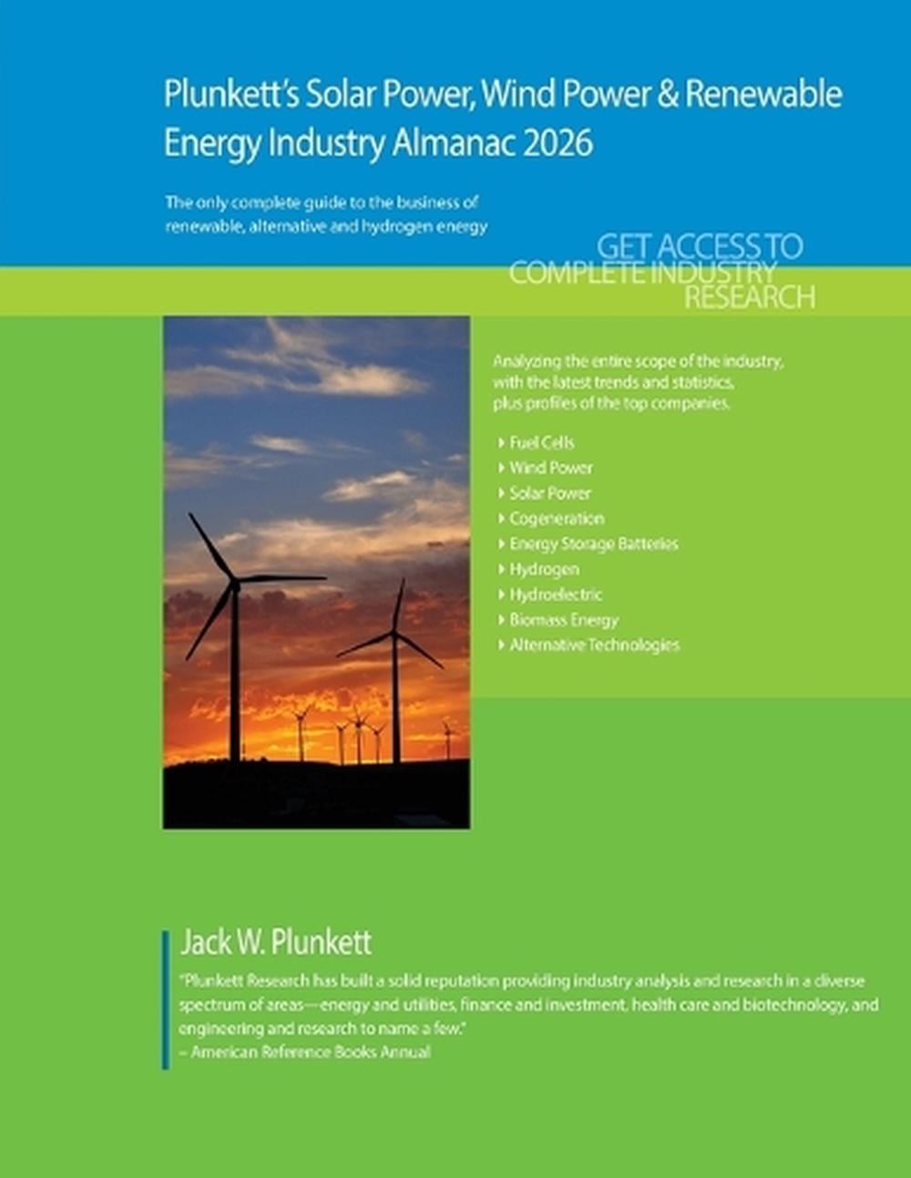 Plunkett's Solar Power, Wind Power & Renewable Energy Industry Almanac ...