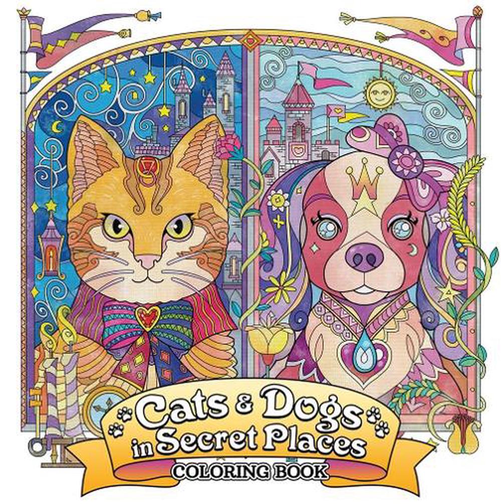 Cats and Dogs in Secret Places: Coloring Book by Seven Seas Entertainment - ISBN: 9781648277924