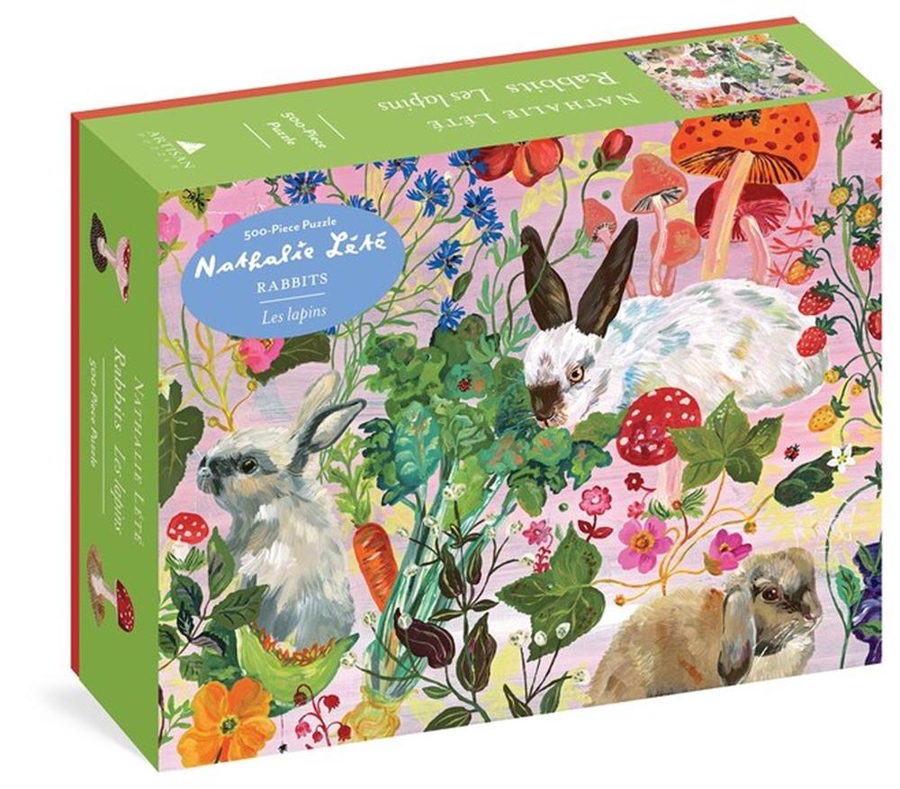 Nathalie Lete: Rabbits 500-piece Puzzle by Nathalie Lete - ISBN: 9781648290473