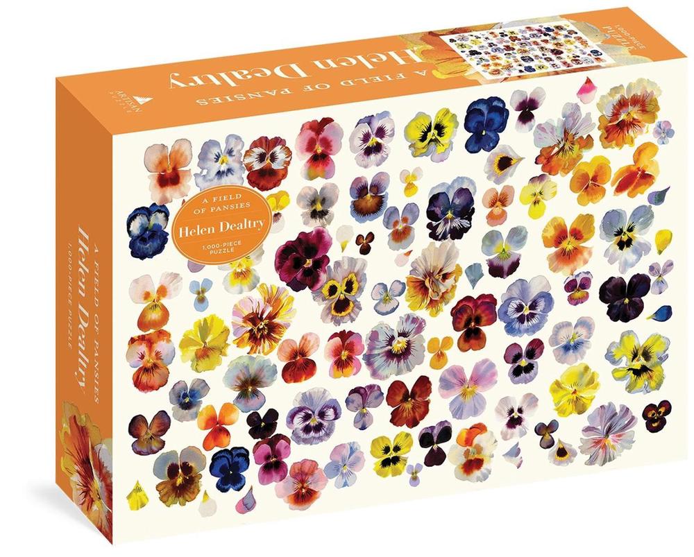 A Field of Pansies 1,000-Piece Puzzle by Helen Dealtry - ISBN: 9781648291296