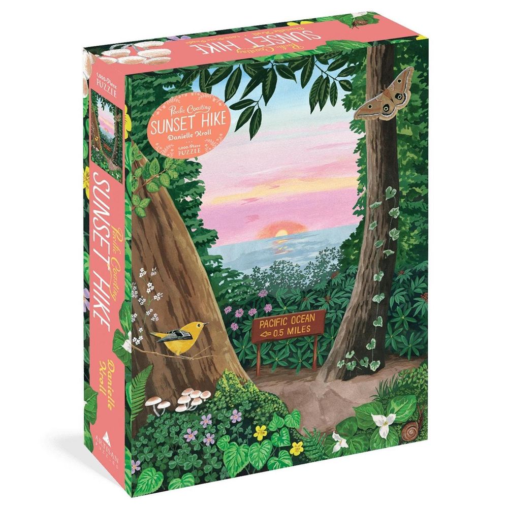 Pacific Coasting: Sunset Hike 1,000-Piece Puzzle by Danielle Kroll - ISBN: 9781648291937