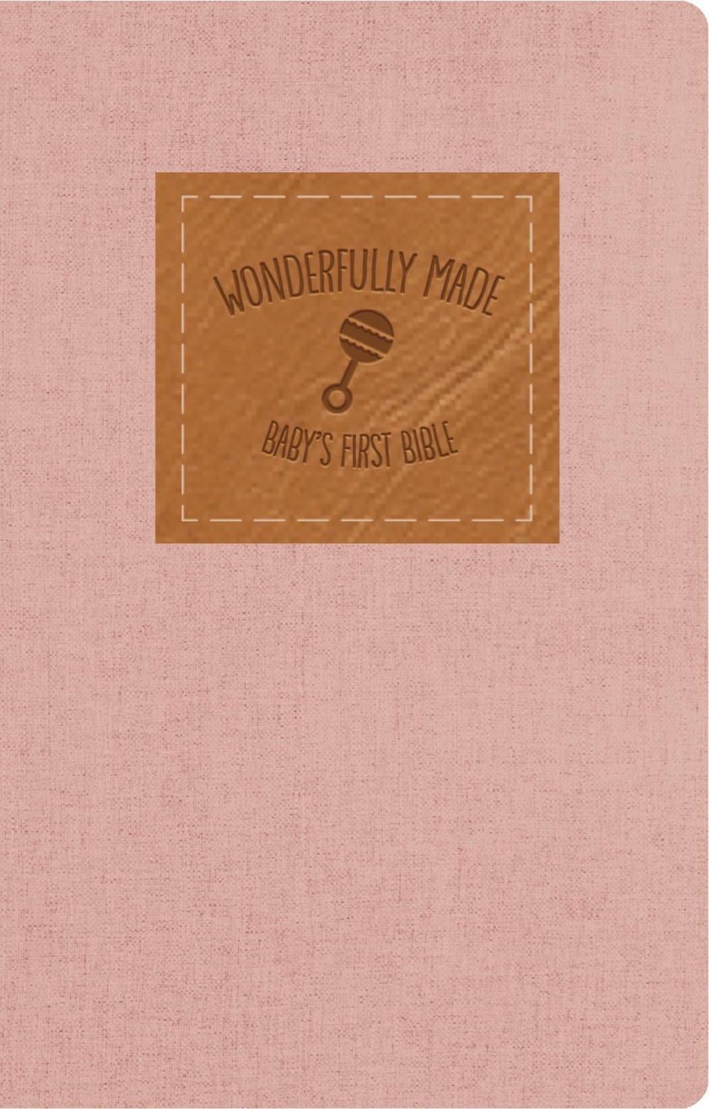 KJV, Wonderfully Made New Testament and   Psalms: Baby Girl's First Bible, Flexcover, Pink by DaySpring - ISBN: 9781648708299