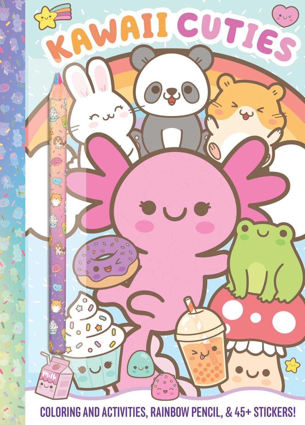 Kawaii Cuties: Coloring Book with Rainbow Pencil by Delaney Foerster - ISBN: 9781667206493