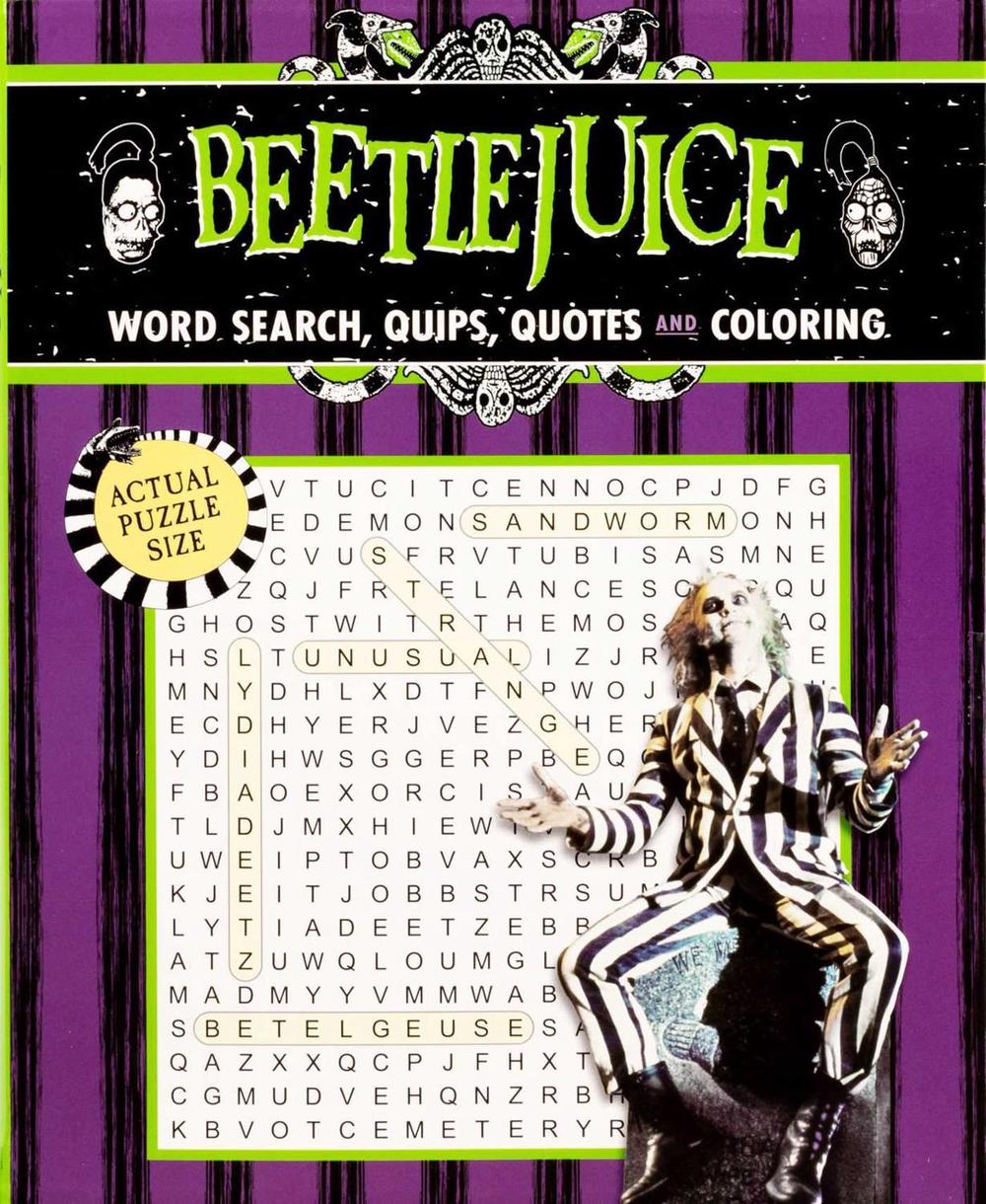 Beetlejuice Word Search, Quips, Quotes, and Coloring by Editors of Thunder Bay Press - ISBN: 9781667208251