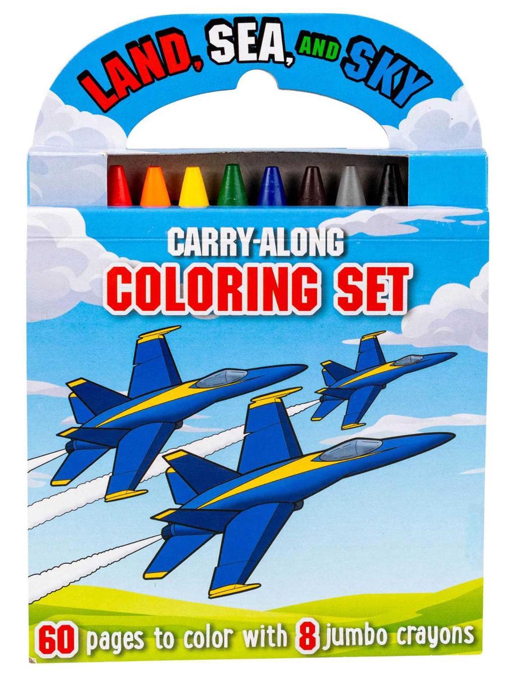 Land, Sea, and Sky: Carry-Along Coloring Set by Grace Baranowski - ISBN: 9781667209500