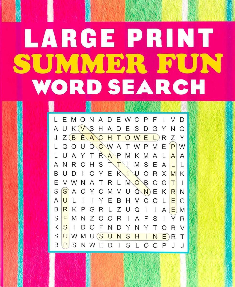 Large Print Summer Fun Word Search by Editors of Thunder Bay Press - ISBN: 9781667209982