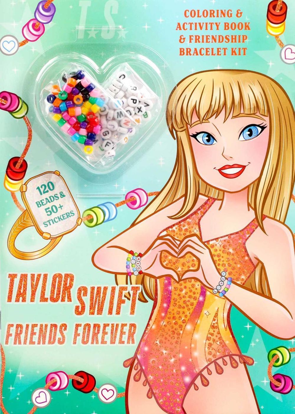 Taylor Swift Friends Forever Coloring & Activity Book with Friendship Bracelet Kit by Delaney Foerster - ISBN: 9781667210193