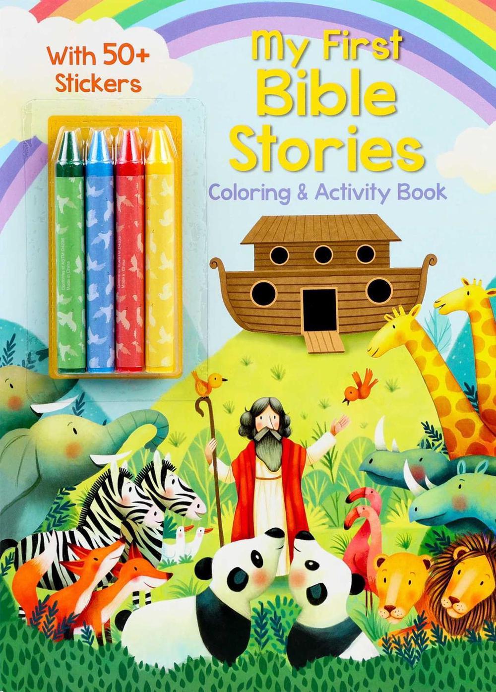 My First Bible Stories Coloring & Activity Book with 4 Crayons and 50+ Stickers by Editors of Silver Dolphin Books - ISBN: 9781667211770