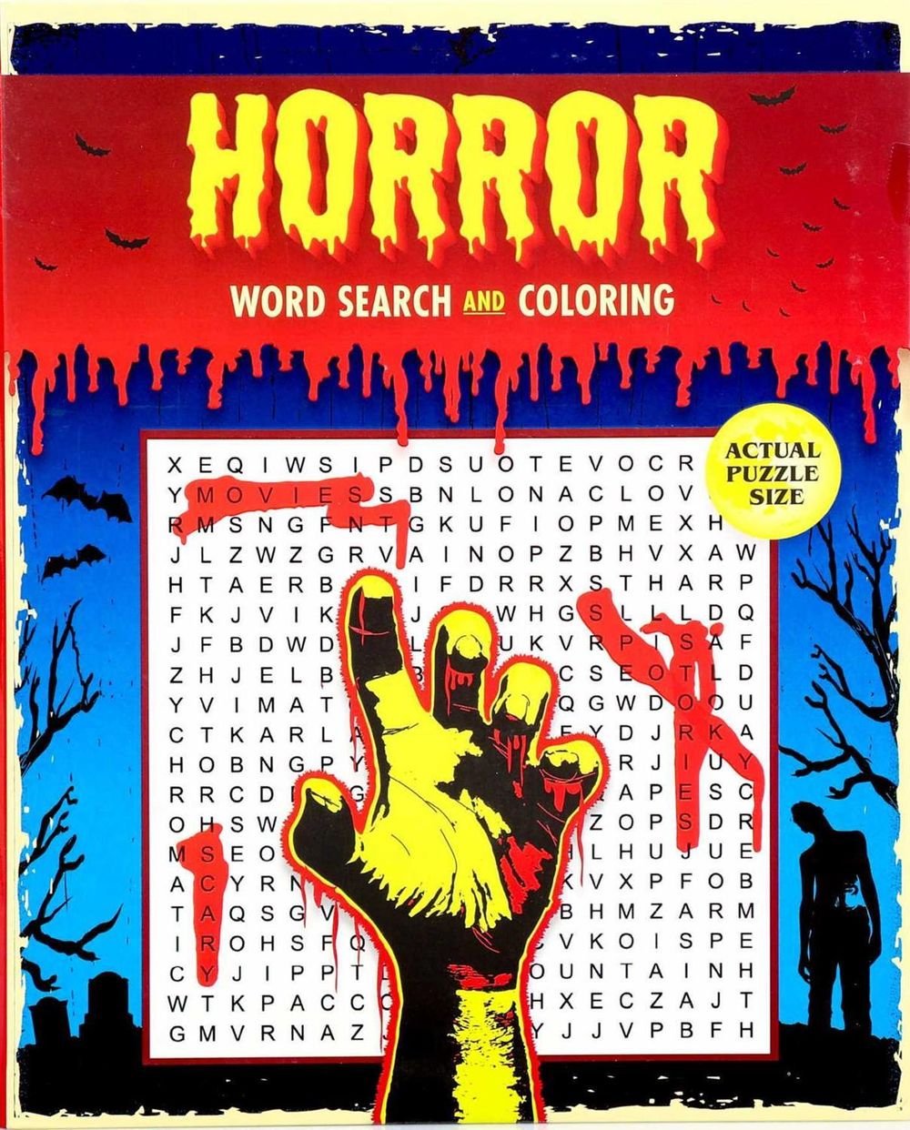 Horror Word Search and Coloring by Editors of Thunder Bay Press - ISBN: 9781667212364