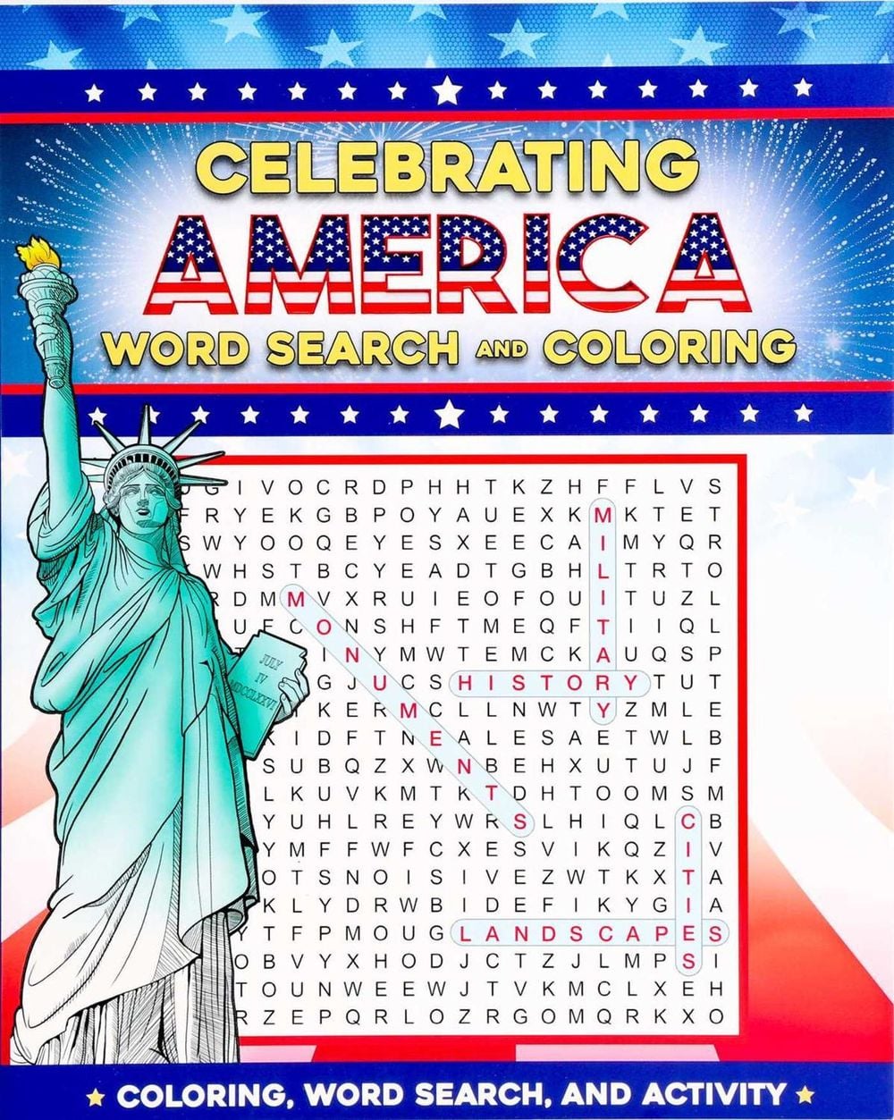 Celebrating America Word Search and Coloring by Editors of Thunder Bay Press - ISBN: 9781667214009