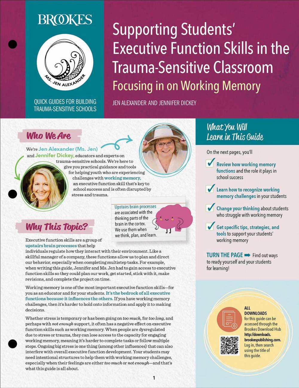 Supporting Students' Executive Function Skills in the Trauma-Sensitive Classroom by Jen Alexander - ISBN: 9781681257747