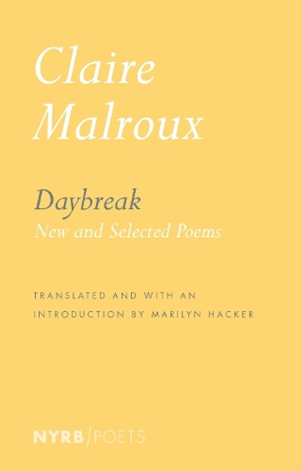 Daybreak by Claire Malroux - ISBN: 9781681375021