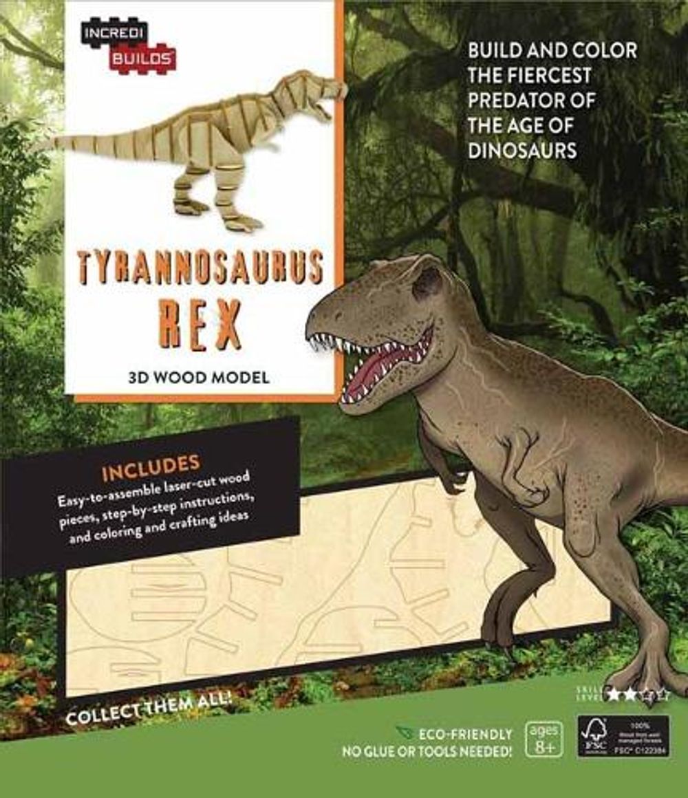 IncrediBuilds: Tyrannosaurus Rex 3D Wood Model by Insight Editions - ISBN: 9781682980323