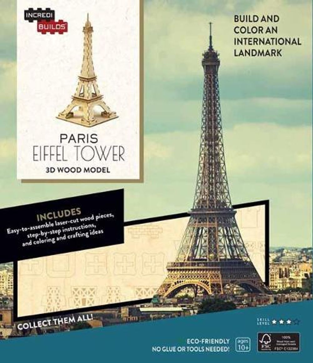 IncrediBuilds: Paris: Eiffel Tower 3D Wood Model by Insight Editions - ISBN: 9781682980439