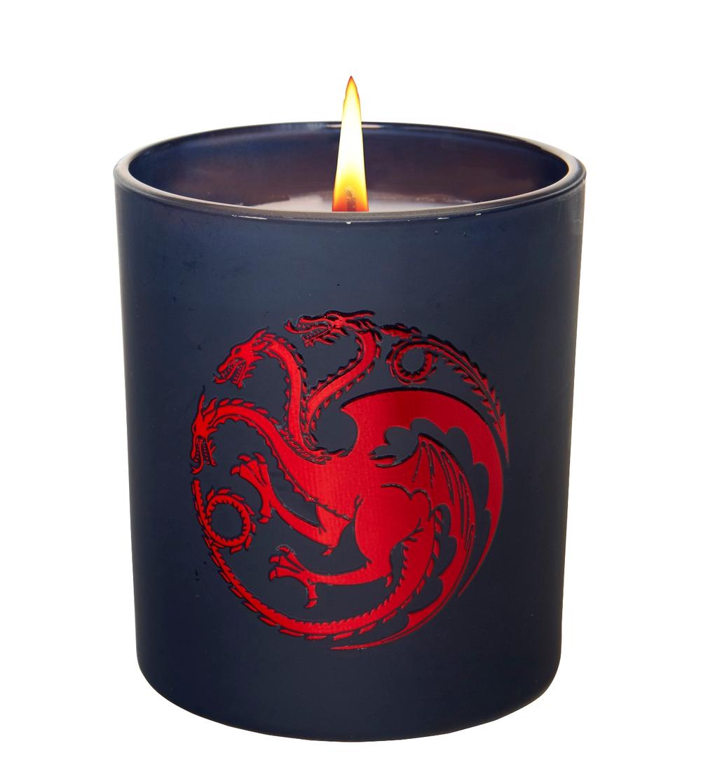 Game of Thrones: House Targaryen Large Glass Candle, 9781682982822