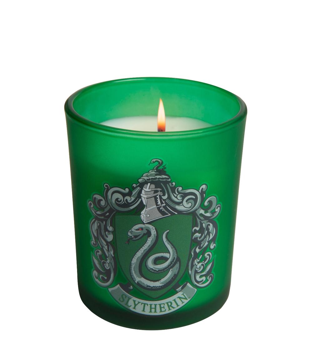 Harry Potter: Slytherin Glass Votive Candle, 9781682984949