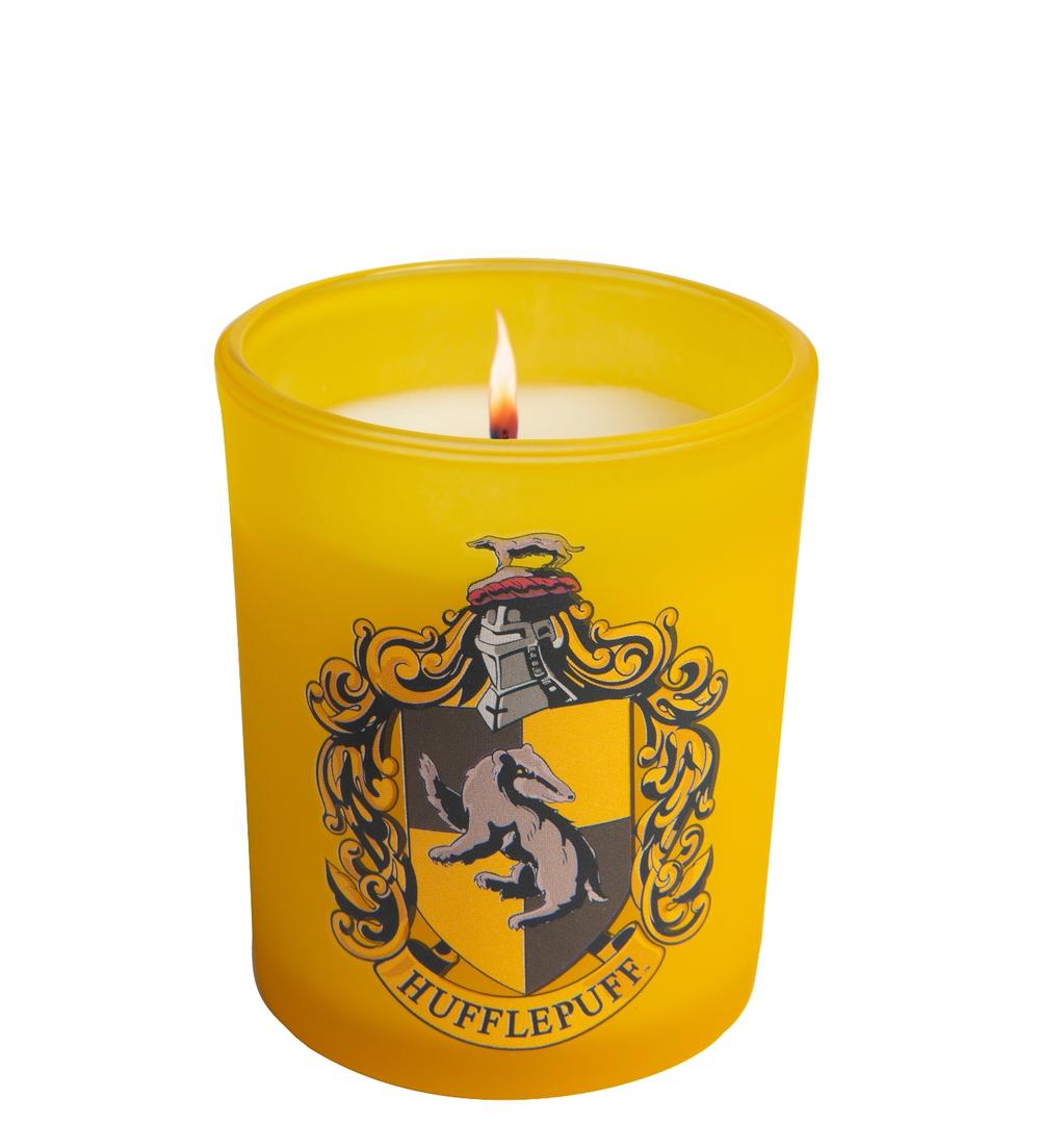 Insight Editions Harry Potter: Hufflepuff Glass Votive Candle, 9781682984956